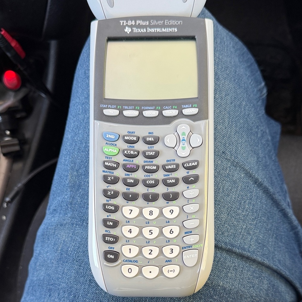 Texas Instruments Silver Graphing Calculator
